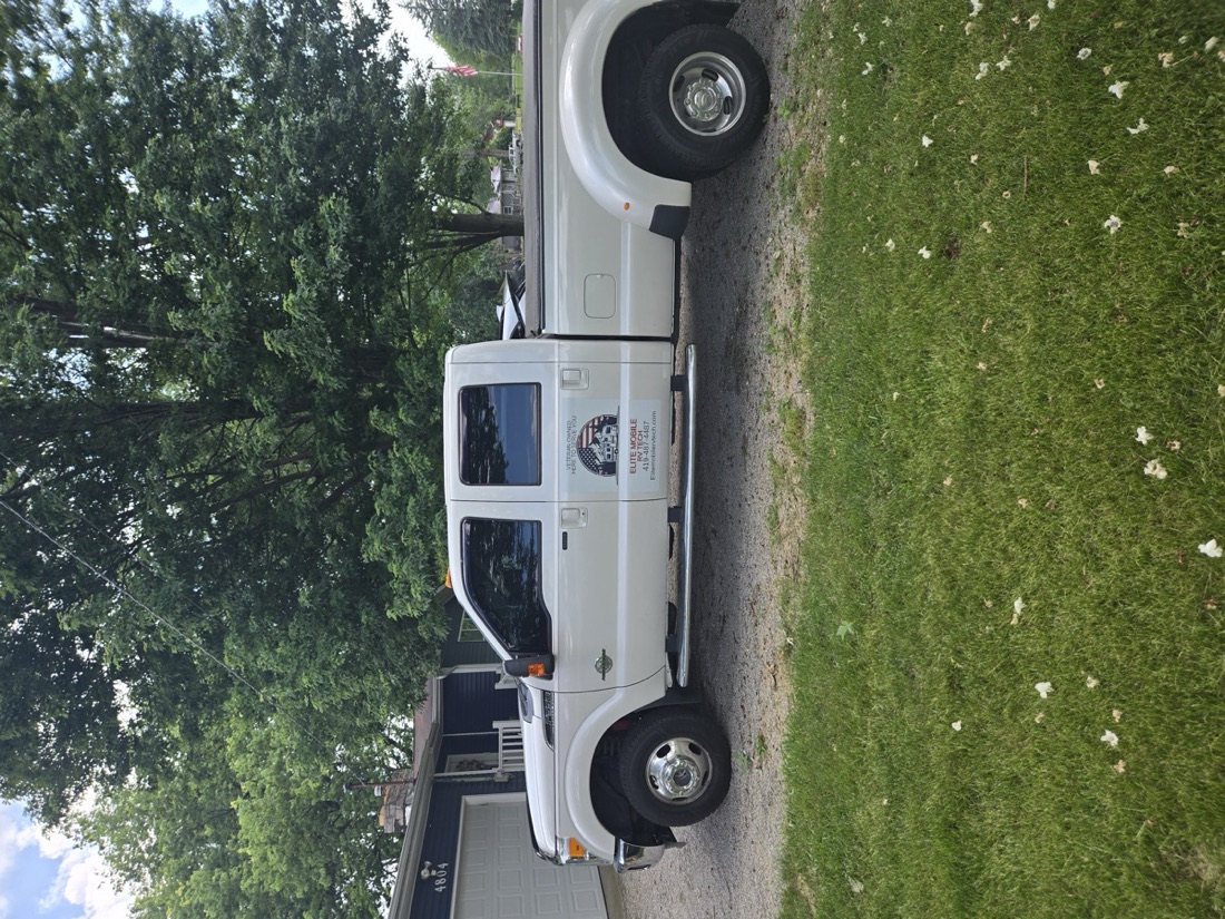 Mike at work as an RV technician