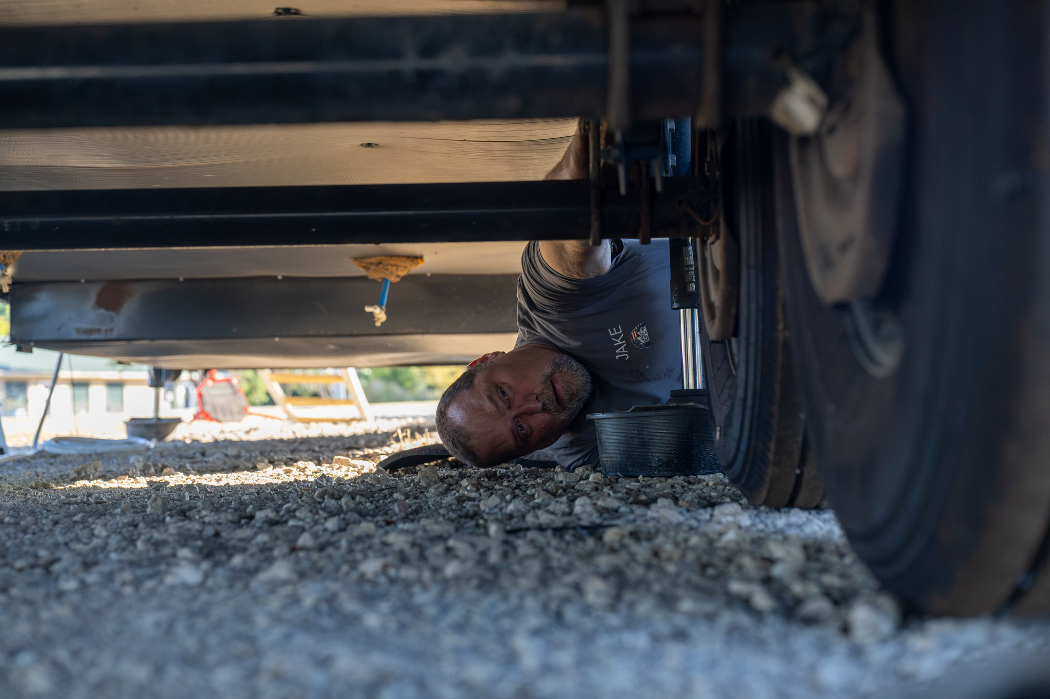 Elite Mobile RV Tech suspension inspection for insurance evaluation